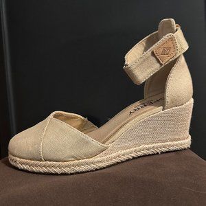 Sperry Top-Sider sandal wedges with velcro ankle straps